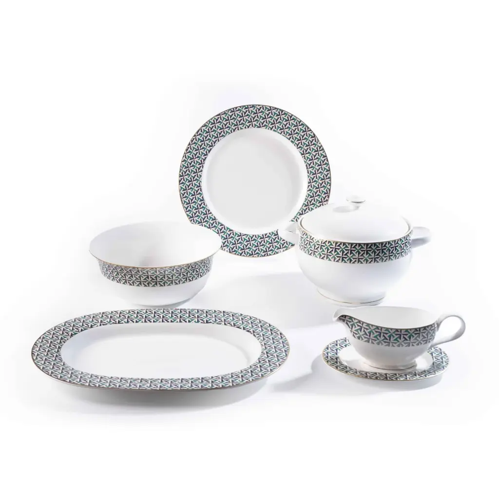 Coral Porcelain Dinner Set 6 Pjesë  