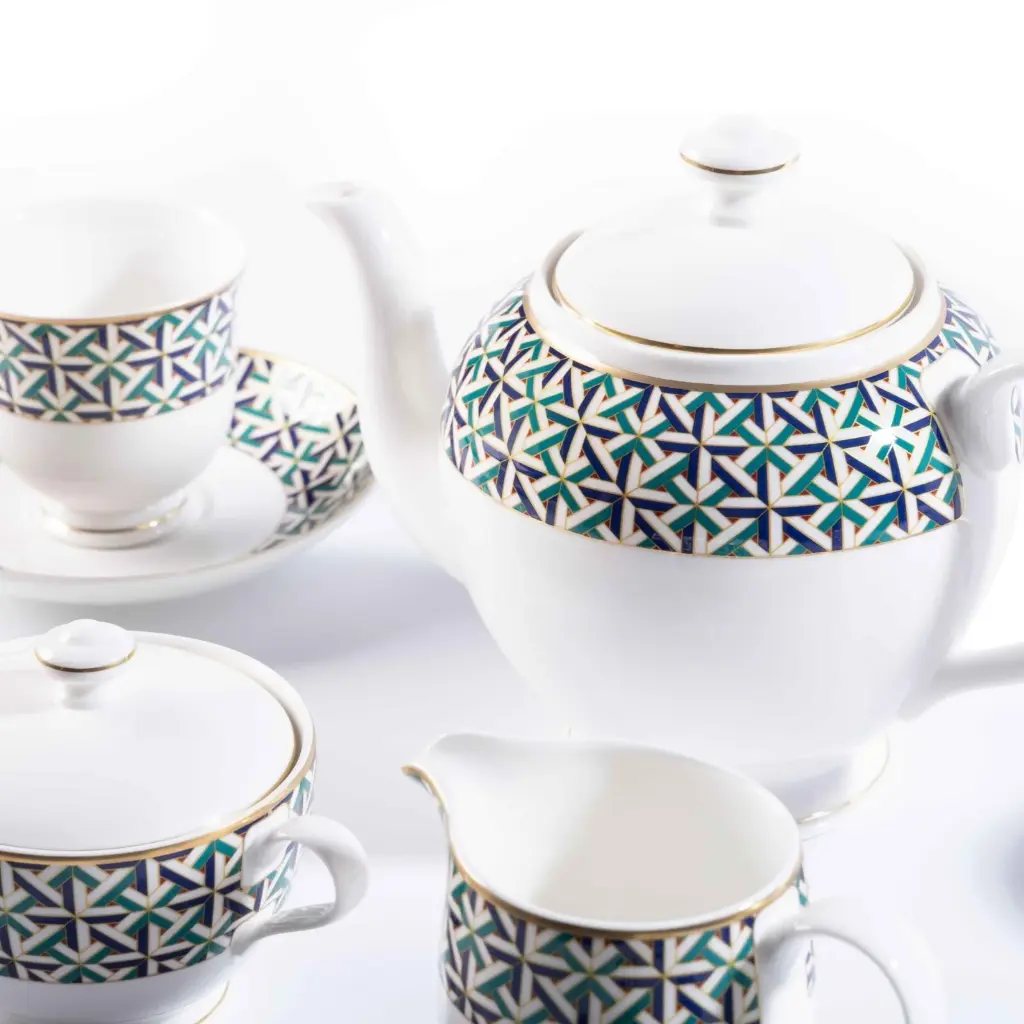 Coral Porcelain Coffee Set 3 Pjesë 