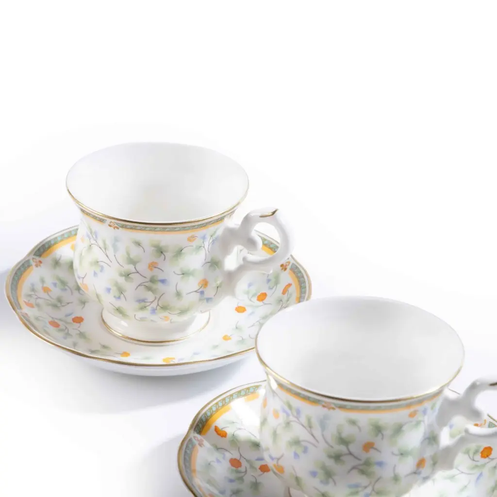 Flora Porcelain Coffee Set 12 Pjesë